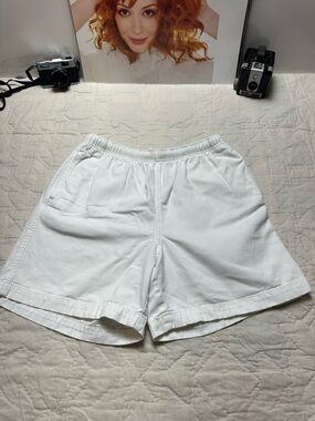 Cotton Lounge Shorts |Relaxed Fit Drawstring · Lands’ End Men’s White Minimalist